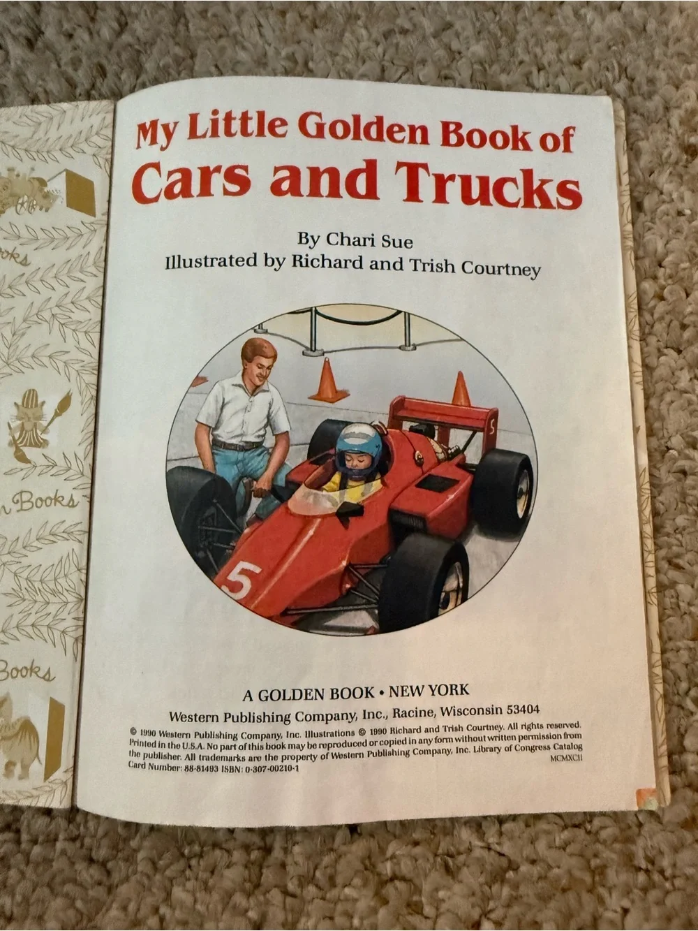 Little Golden Book: Cars and Trucks - Bright Blue Cover